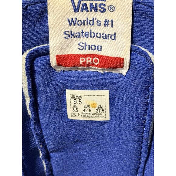 Vans Sk8-Hi Pro Royal Blue Suede Men’s Size 9.5 w/ Extra Black Laces